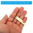 thumbnail image 4 of 2 Pairs Metal Stamping Blanks, Metal Keychain Blanks Rectangle Stamping Tags for Laser Engraving, Rose Gold, 4 of 6