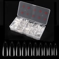 thumbnail image 1 of Graflsoa 500-Piece Ultra-Thin Clear Acrylic Nail Tips, Pointed Style, Transparent (H095-7), 1 of 6