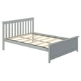 thumbnail image 4 of Max & Lily Full Size Bed Frame with Headboard, Solid Wood Platform Bed for Kids, Grey, 4 of 9