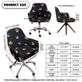 thumbnail image 7 of Whosucclay Colorful Dog Paw Print Curved Back Bar Stool Slipcovers with Arms, Anti Wrinkle Bar Chair Slipcovers Bar Stool Cover Swivel Chair Protector for Counter Kitchen Dining Room, 7 of 7