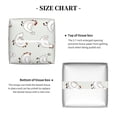 thumbnail image 5 of Sikiie Funny Chicken Leather Tissue Box Cover Square, tissue box holder, Tissue Box with Bottom Belt-5.2”x5.2”x5.2”, 5 of 7