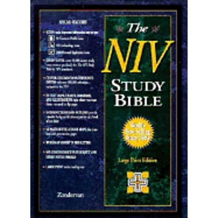 Pre-Owned NIV Study Bible, Large Print (Unknown) 0310925835 9780310925835