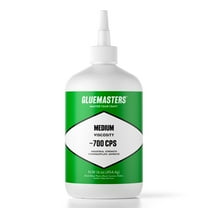 Professional Grade Cyanoacrylate "Super Glue" by Glue Masters - 16 oz - Medium Viscosity, Clear
