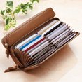 thumbnail image 1 of Brenice Femmes 24 Porte-Cartes Portefeuille Long Sac à Main Porte-Monnaie Sac à Main, 1 of 5