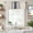 MidnightBlue Beige, variant on Midnight Blue Striped Farmhouse Short Window Curtain Valances, Beige Geometric Modern Art Rod Pocket Kitchen Valances for Living Room Bedroom Bathroom Cafe 54" x 18"