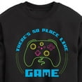 thumbnail image 3 of Instant Message - There's No Place Like A Game - Toddler & Youth Crewneck Fleece Sweatshirt, 3 of 6