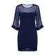thumbnail image 5 of TaTaai Women Fashion Crew Neck Mesh Sequin Slim Fit Dress Long Sleeve Knee Length Formal Dress Ladies Evening Event Celebration Wear Lightweight Breathable Soft Stylish Dress Gift, 5 of 5