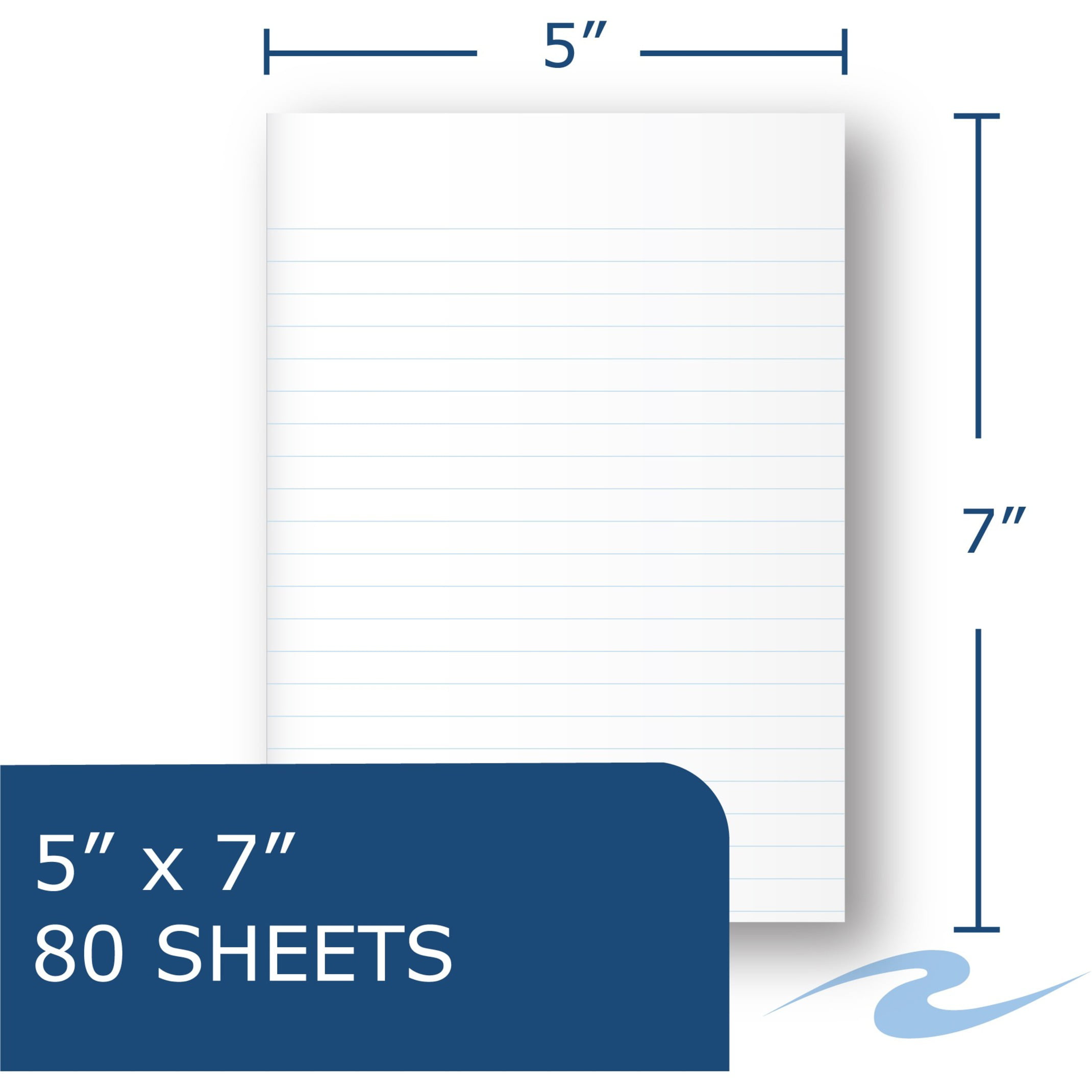 921212-1 Roaring Spring Notebook: Quadrille, Wirebound, 50 Sheets, 0 Carbon  Sheets, Left, White, Kraft