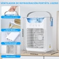 thumbnail image 4 of Ventilador de Aire Acondicionado, Mini Enfriador de Aire Evaporativo con 3 Velocidades y 2 Modos de Pulverización, Aire Acondicionado Portátil con 650ml de Tanque de Agua para Oficina,Dormitorio,Coche, 4 of 5