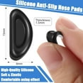 thumbnail image 2 of Eyeglass Nose Pads, Anti Slip Nose Pads for Glasses, Soft Comfortable Silicone Cushions for Sunglasses, Reduce Pressure and Prevent Slipping for Glasses (20 Black Pairs), 2 of 6