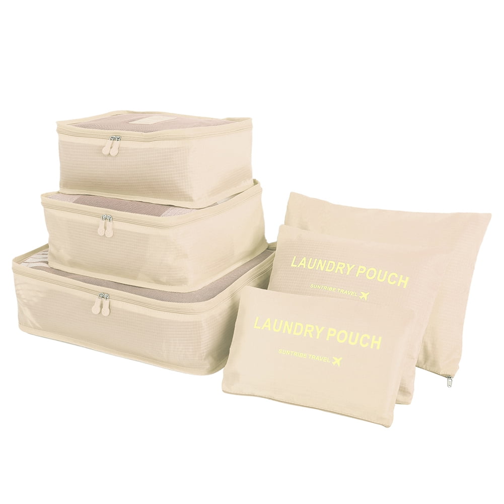 NEWEEN 6 Set Packing Cubes Luggage Packing Organizers for Travel