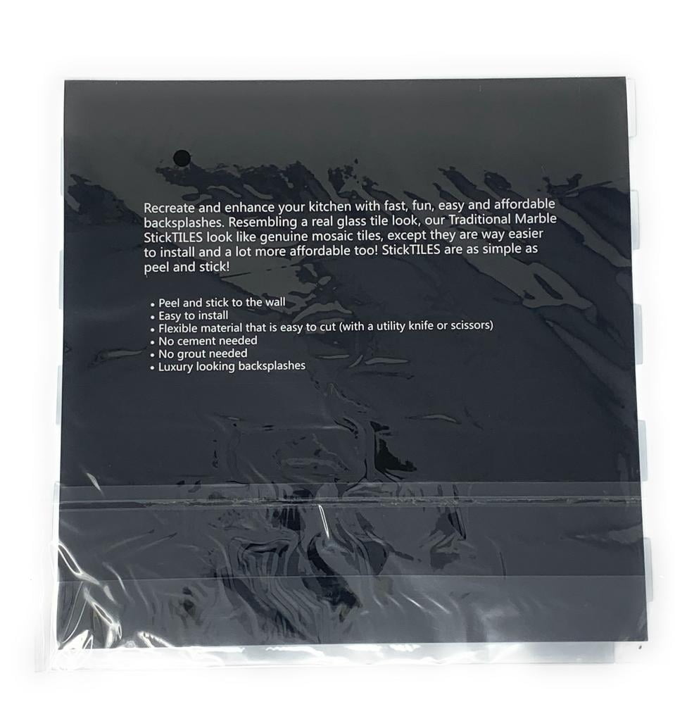 RockRose Peel-and-Stick Backsplash Tile Mosaic Pattern 200-Pack