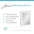 thumbnail image 5 of RiverRidge Ashland 1-Door Bathroom Mirror Wall Mount Storage Medicine Cabinet - White, 5 of 8