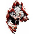thumbnail image 1 of Adhesivo de Cabeza de Lobo 3D, Adhesivo de PVC para Coche, Lobo Furioso, Adhesivo 3D, Divertido, Accesorios Decorativos, para Moto, 18 x 25 cm,, 1 of 1