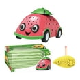 thumbnail image 2 of SPOORYYO Q Cute Fruit Themed Remote Control Car, Four Way Toy Car, With Cool Lights, Leaf Shaped Controller, 2 of 6
