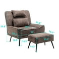 Andeworld Accent Chair with Ottoman,Living Room Chair with Pillow