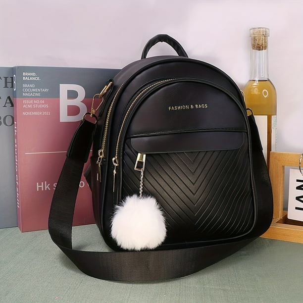 Mini anti Theft backpack purse trendy Convertible travel daypack women s fashion school knapsack 8.26 X12.20 X5.51