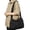 Black, variant on Black Canvas Crossbody Bag Men Messenger Bag Unisex Casual Shoulder Bag Adjustable Strap Commute School Travel