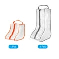 thumbnail image 3 of Uxcell Boots Storage Bag, Dust Proof Tall / Short Boots Carry Bags for Travel, Gray Orange 2 Pack, 3 of 6