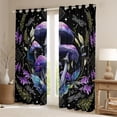 thumbnail image 2 of Manfei Female Men Purple Mushroom Black Out Curtains,Starry Sky Curtains Pack of 2 (42x63 Each),Botanical Plants Bedroom Curtains,Microfiber Bedroom Decor, 2 of 6