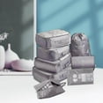 thumbnail image 4 of 8Pcs/Set Packing Cubes for Travel Clothes Sorting for Luggage Travel Packing Pouch Home Camping Family gray, 4 of 9