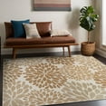 thumbnail image 4 of Beverly Rug Indoor/Outdoor Area Rugs,Modern Floral Patio Porch Garden Carpet, BeÄ±ge, 8'x10', 4 of 9