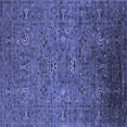 thumbnail image 1 of Ahgly Company Indoor Square Oriental Blue Industrial Area Rugs, 3' Square, 1 of 4