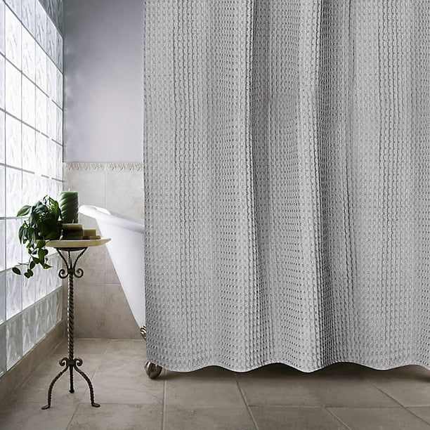 72 Inch Shower Curtain In Silver, 78 X 72 Shower Curtain