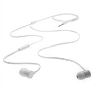 Headset HTC 3.5mm Handsfree Earphones w Mic Dual Earbuds Headphones Earpieces Flat Wired [White] V4N for Samsung Galaxy Tab S2 8.0 9.7, TabPRO 10.1 SM-T520 12.2 8.4, View, Google Nexus 10