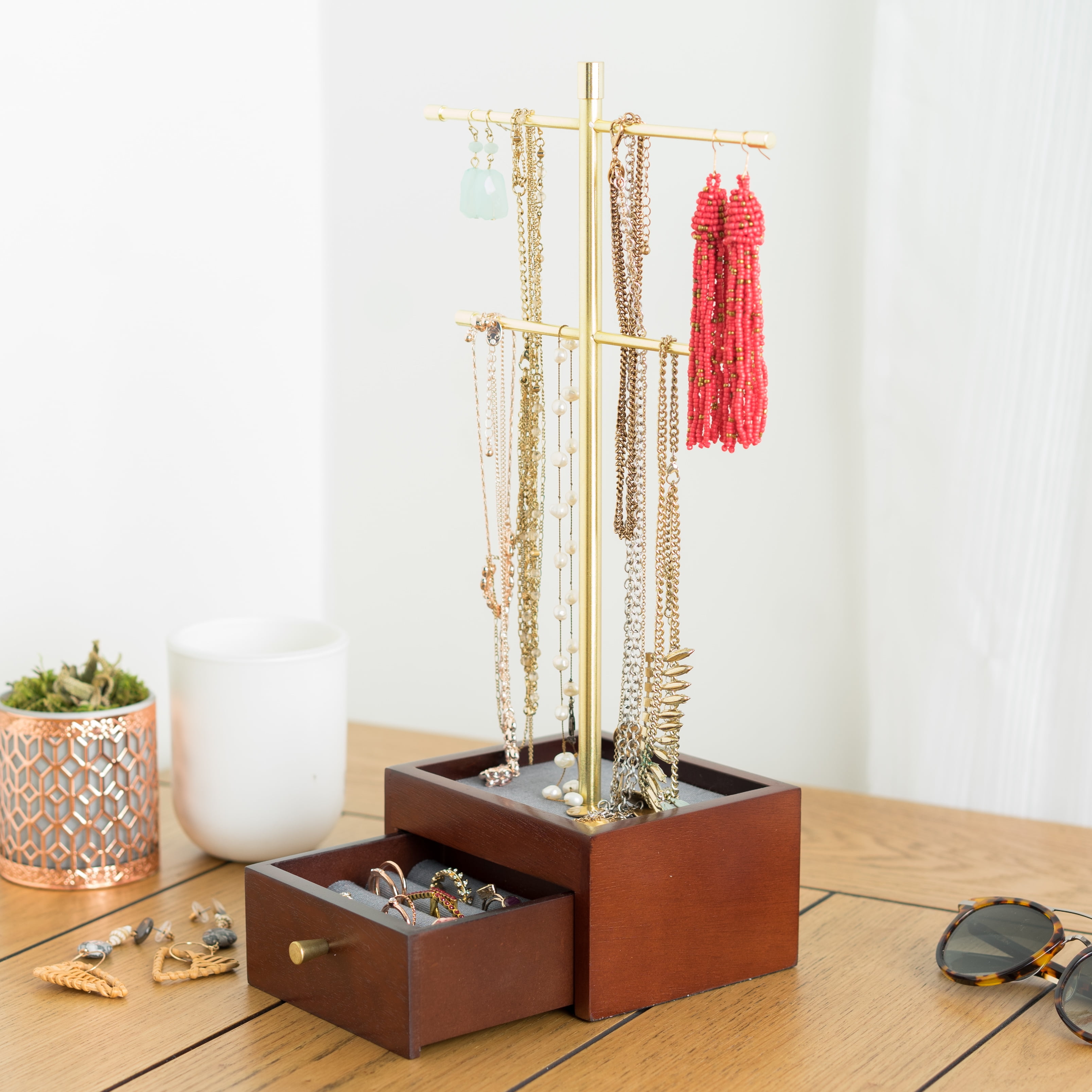 Hives and Honey Katie Female Jewelry Stand, Gold