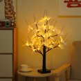 thumbnail image 5 of Qholemyo Small Tree Lights LED Christmas Party Decor Birch Tree Lights Thanksgiving Easter Indoor Maple Leaf Tree artificial tree artificial plants indoor faux plants, 5 of 6