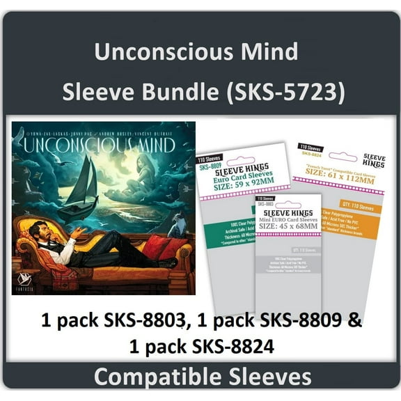 "Unconscious Mind" Board Game Compatible Sleeve Bundle (8803 X 1   8809 X 1   8824 X 1)