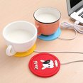 thumbnail image 2 of Taza de bebida de leche con dibujos animados, almohadilla aislante, posavasos de calefacción USB (perro) Likrtyny Para estrenar, 2 of 5