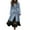 Light Blue, variant on Women's 2025 Bohemian Style Double Breasted Wool Blend Coat, Mid-Length Trench Coat with Lapel Collar, Slim Fit Overcoat, Elegant Fall Winter Outerwear, Classic Solid Color (Belt Not Include) Beige L
