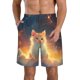 thumbnail image 1 of Fotbe Starry Sky Constellation Cat Trajes de Baño Estampados para Hombre, Shorts de Verano de Secado Rápido, Ropa de Playa, Bañadores-Large, 1 of 6