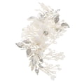 thumbnail image 2 of EeaseCA Wedding Flower Hair Comb Bride Headpiece Pear Hair Accessories Hair Comb, 2 of 8