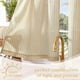 thumbnail image 5 of Cortinas de cocina Jinchan a rayas, 24 cm, lino, beige, 2 paneles, 5 of 9