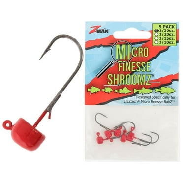 Z-Man Micro Finesse ShroomZ 1/30oz Red 5pk