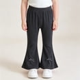 thumbnail image 5 of Tween Clothes Girls Flare Dress Pants Kids Bootcut School Uniform Slacks with Half Elastic Waist, 5 of 6