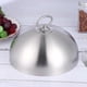 thumbnail image 2 of Stainless Steel Steak Cover Teppanyaki Dome Dish Lid Anti Oil Splashing Food Cover Cooking Tool for Restaurant Home (26cm), 2 of 3