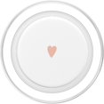 thumbnail image 2 of Empuñadura para teléfono móvil, diseño de corazón dibujado a mano, PopSocket rosa claro, 2 of 5