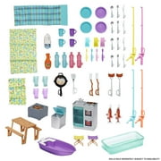 Barbie 3-in-1 DreamCamper Playset (Truck, Boat and House) with Pool and 50 Accessories