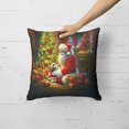thumbnail image 2 of Carolines Treasures DAC4158PW1818 18 x 18 in. Shih Tzu & Santa Claus Throw Pillow, 2 of 5