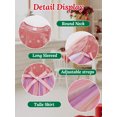 thumbnail image 7 of Toddler Girls Velvet Dresses Bubble Sleeve Dress Fall Winter Long Sleeves Dress for Holiday Party 1-6 Years, 7 of 7