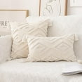 thumbnail image 6 of Boho Farmhouse Throw Cover Tassels Woven Tufted for Bed 30x50 B, 6 of 6