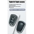 thumbnail image 6 of Key Fob Cover Compatible with Cadillac Escalade CTS ATS STS Keychain Case Holder Protector,A White, 6 of 7