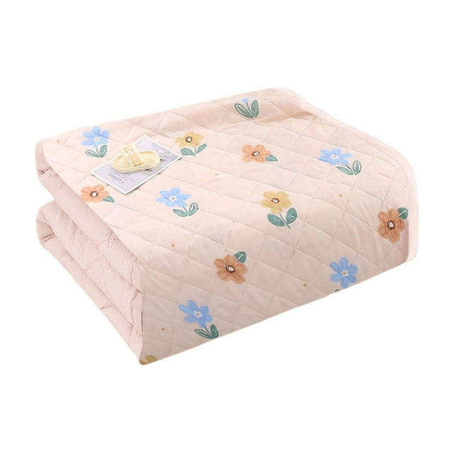 Fesfesfes Summer Quilt Super Soft Clouds Cool Layer Air Conditioned Thin Student Dormitory Cover Machine Washable Home Textile Decor