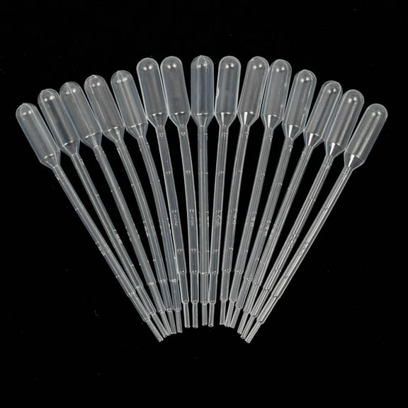 OUNONA 100pcs 3ml Disposable Transfer Pipettes for Laboratory Polyethylene Great for Aromatherapy