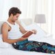 thumbnail image 5 of Balery Bohemian Turtle Pantalones de pijama para hombre, pijama ultraligero, pantalón de descanso-Medium, 5 of 6