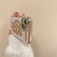 thumbnail image 4 of Bling Glitter Feather Gauze Letter Ha Phone Case Compatible with iPhone Case (Pink,iPhone 15 Pro Max), 4 of 6